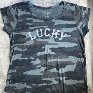 Grey camouflage T-shirt